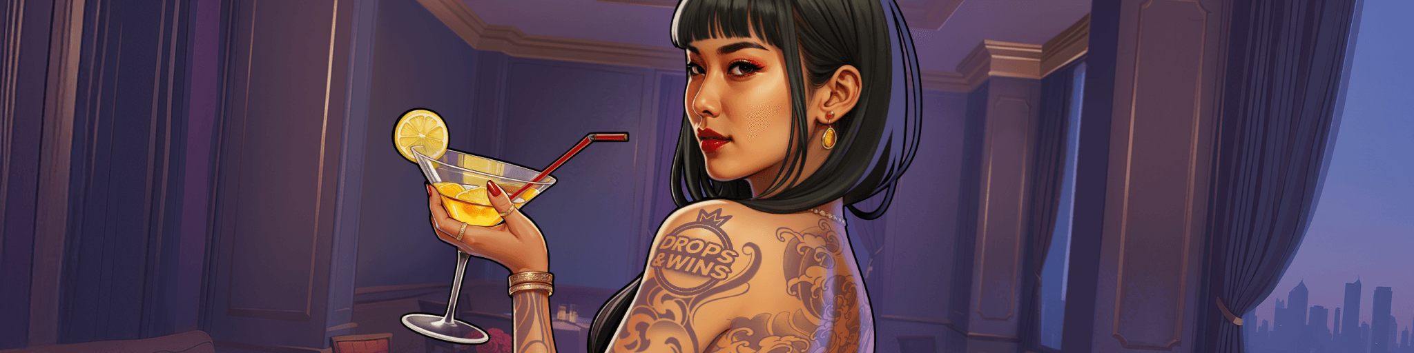 Mafia Casino mobile Nutzung Mafia Casino Figur in einer stilisierten Lounge-Szene